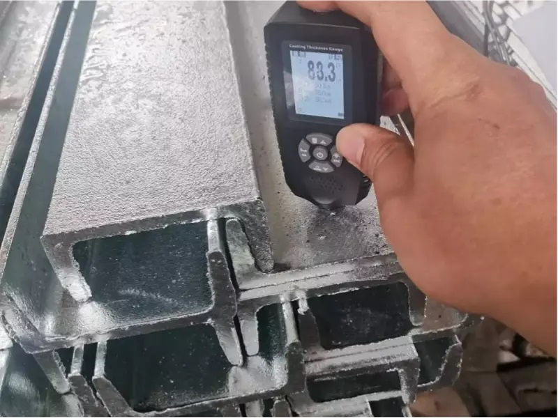 galvanized steel u profile with zinc coated test