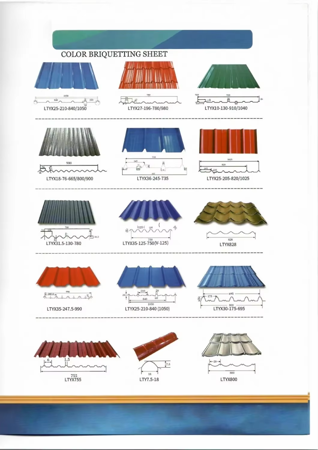 Pre-Painted Galvanized Corrugated Sheet types